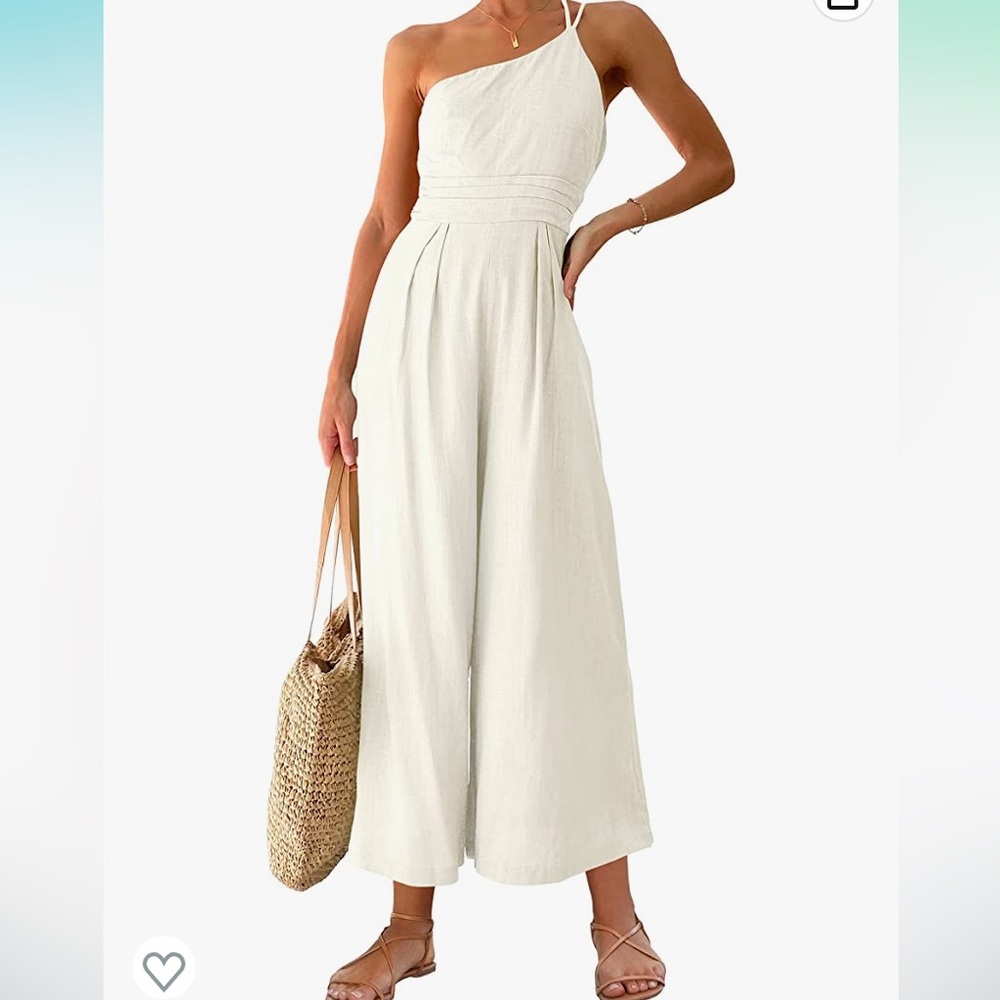 White jump suit